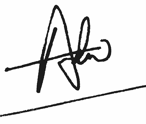 Andrew Greenings Signature